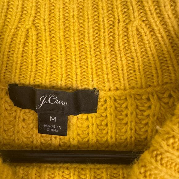 J. Crew Women Azra Cable Knit Pullover Crewneck Raglan Sleeve Classic Medium - Picture 8 of 8